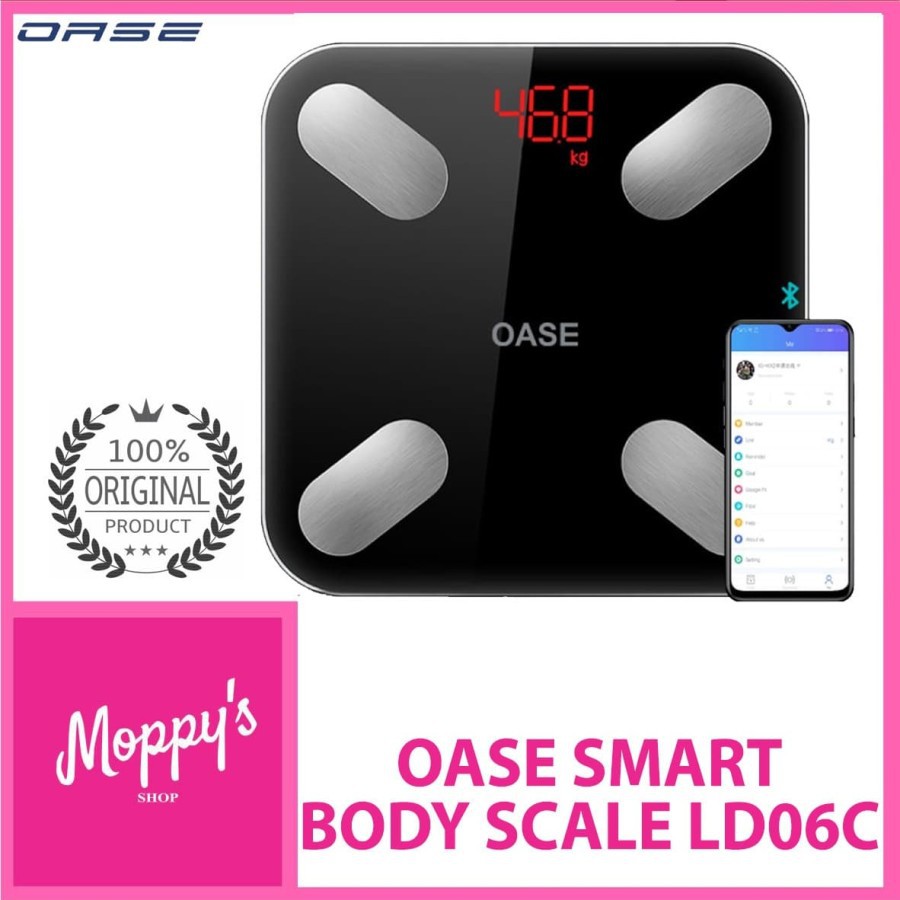 OASE Smart Body Scale LD06C-Timbangan Berat Badan Digital wireless GAR