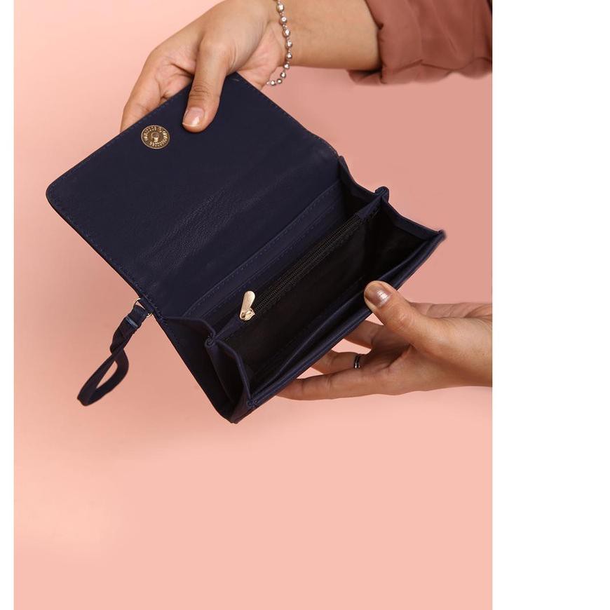 Dompet Wanita Stella Wallet Navy Blue Merche Shopee Indonesia