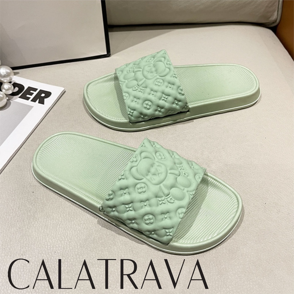 Sandal Jelly Wanita Calatrava Sendal Wanita Beruang Sandal Slop Anti Slip Wanita | V202-A39