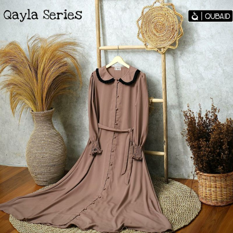 Qayla Series Gamis only bahan soft lexus by sultan
