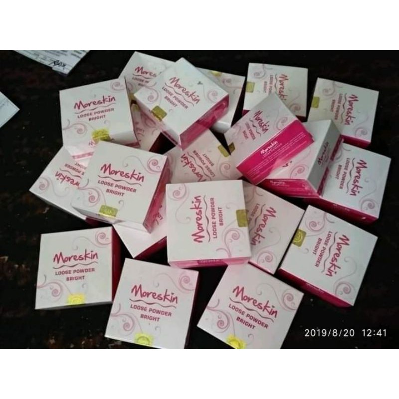 MORESKIN BEDAK TABUR/MORESKIN LOOSE POWDER/BEDAK MORESKIN/BEDAK NASA/NATURAL/BRIGHT
