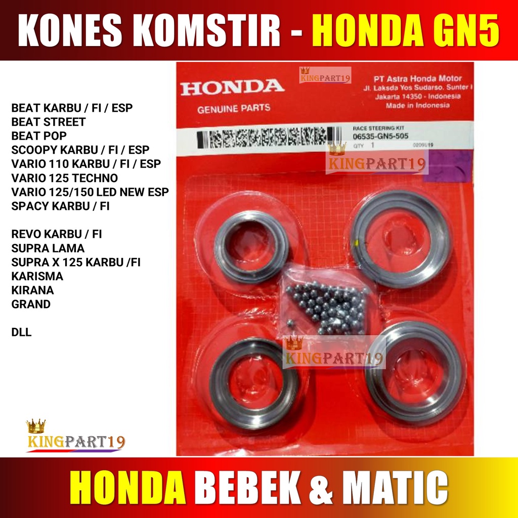 KOMSTIR KONES BEAT/VARIO/SCOOPY/SPACY KARBU FI ESP KARISMA/GRAN/SUPRA FIT/SUPRA 125/REVO KARBU FI - GN5