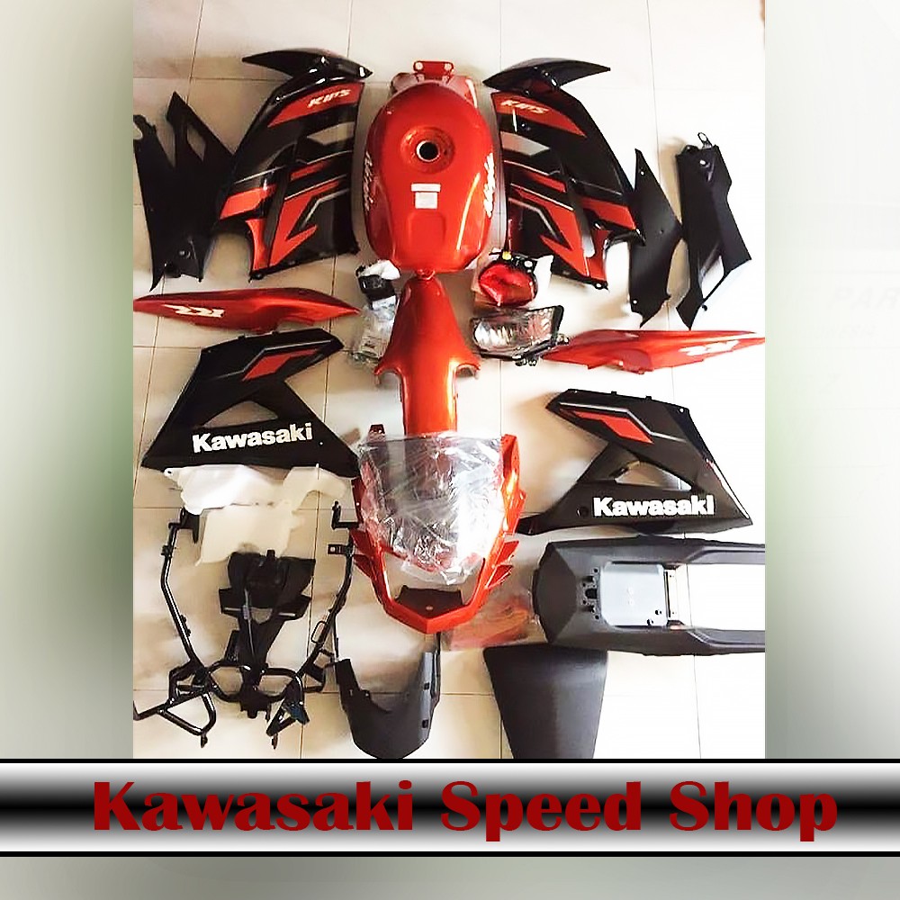 Fairing Set Ninja Rr New 2015 Depan Belakang Upgrade Full Body Ninja Rr Old Ke Ninja RR Warna Orange