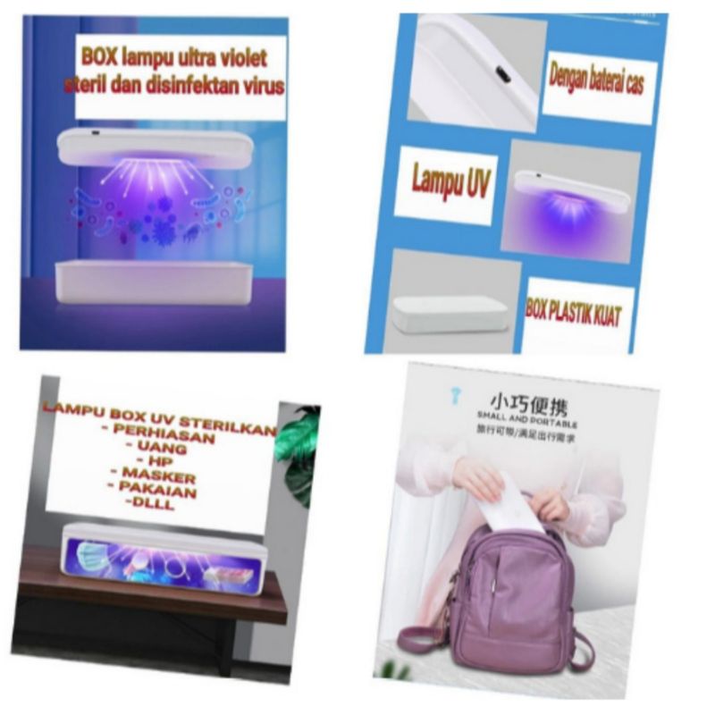 Box UV Lamp Virus Sterilizer - Desinfectant UV Lamp Anti Virus