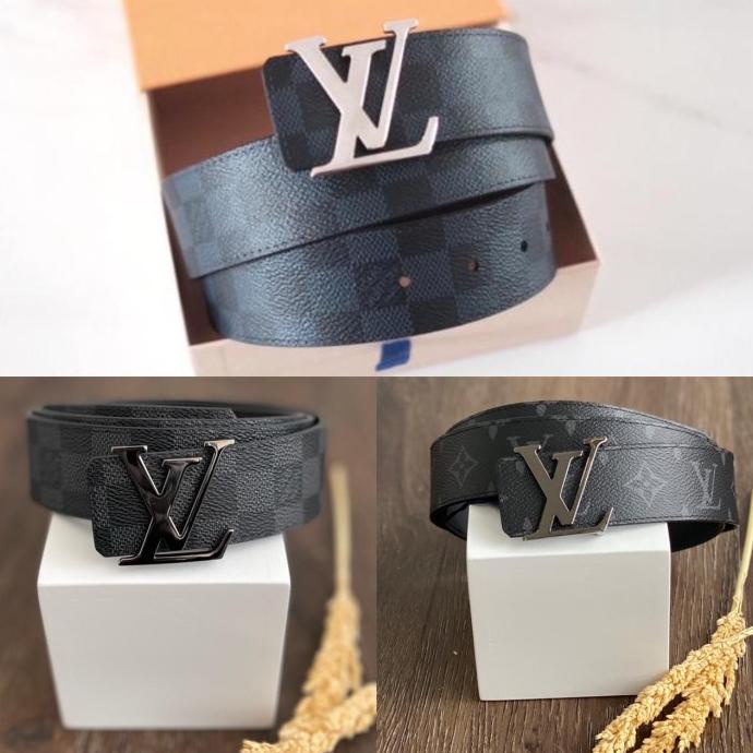 (BISA COD) LOUIS VUITTON BELT LV MEN REVERSIBLE AUTHENTIC ORI ORIGINAL TERLENGKAP Kode 1226