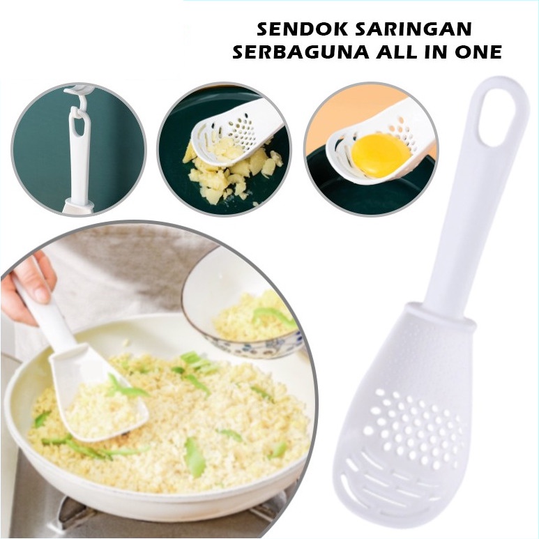 Sendok Saringan Serbaguna Centong Nasi Sayur Spoon All In One 0780