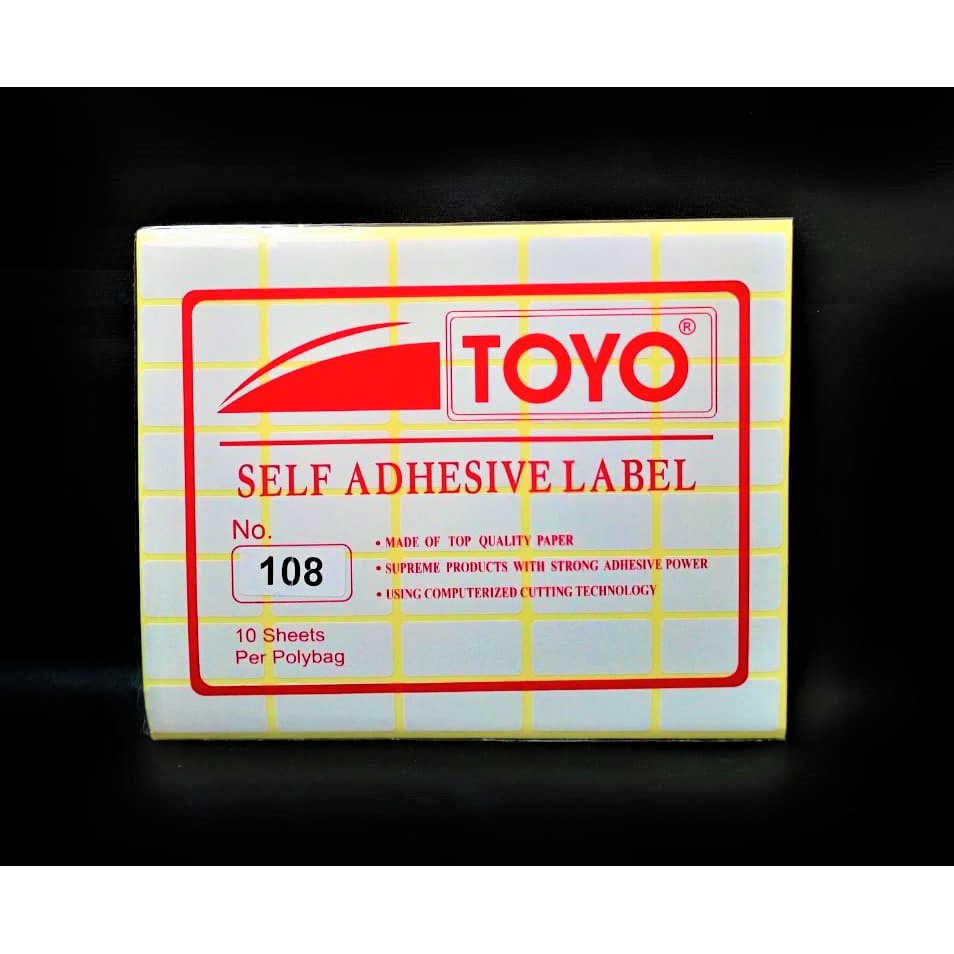 

LABEL NAMA STIKER NO. 108 ( 18 X 38 MM ) NAME LABEL ISI 10 LEMBAR