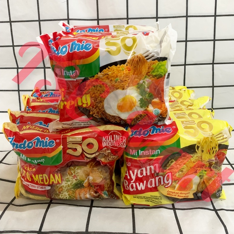 

Indomie Goreng Special / Indomie Soto Medan / Indomie Kaldu Ayam / Indomie Ayam Bawang / Indomie Kari Ayam Instant Noodle 5 Bungkus Indomie Mie Goreng Special Indomie Mi Instant Goreng