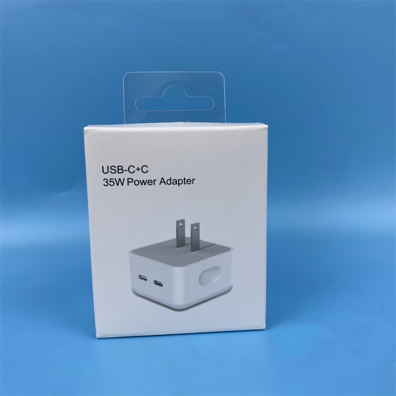 Pd Adapter Charger Ganda Tipe-C 35W Fast Charging Untuk IPhone EU 35W