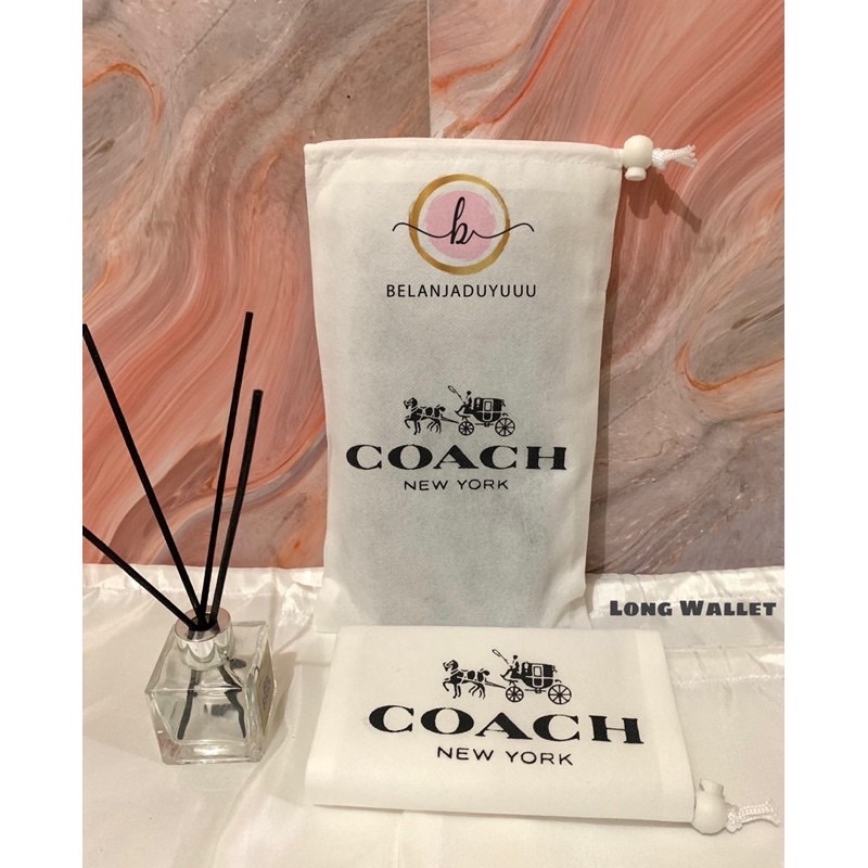 Paper Bag Coach Coklat Size Small Muat untuk Ukuran dompet Atau jam Tangan Paper Bag Ulang Tahun