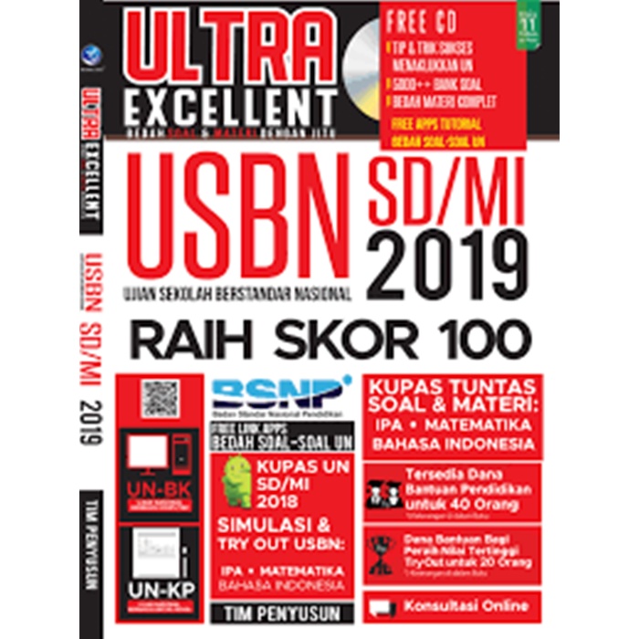 Penerbit Andi - ULTRA Excellent Bedah Soal Dan Materi dengan Jitu USBN 2019 SD-0
