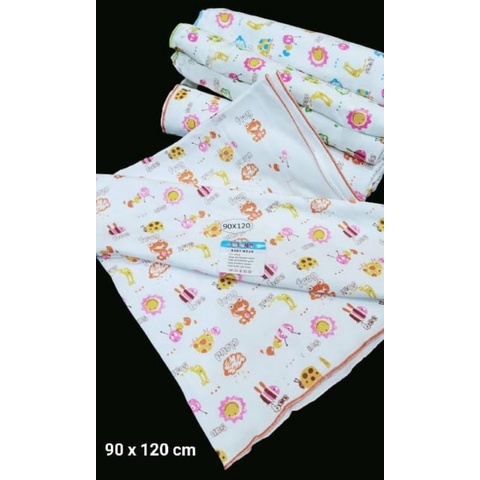 Bedong bayi polos JUMBO 110x90cm / Bedong Bayi bahan kaos  katun Premium isi 3 pcs