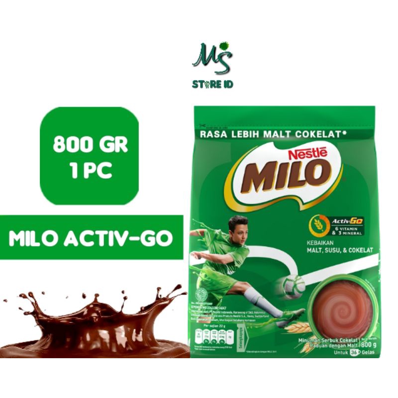 

Milo ACTIV-GO 800gr Pouch Nestle Susu Bubuk Susu Pertumbuhan Anak