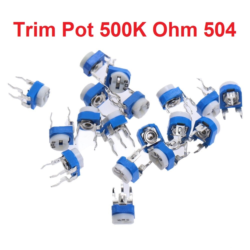 [HAEBOT] Trimpot Trimmer 500k Ohm VR 504 Variabel Resistor Potensio 3 Pin Adjustable Hambatan Pasif Komponen Elektronika Arduinoo Module Komparator