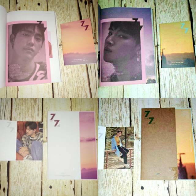 Got7 7for7 jinyoung liric book 7 for 7 postcard pc jb jaebum  magic hour golden mini album post card