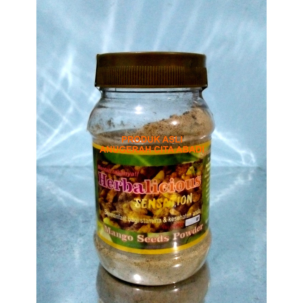 

Biji Mangga Bubuk Herbalicious Sensation Pure Mango Seeds Powder 100gr Toples Plastik