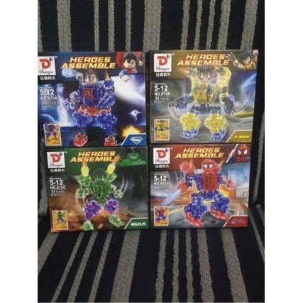 Lego Kw Heroes Assemble Robot tanggung bening dargo875 crystal edition