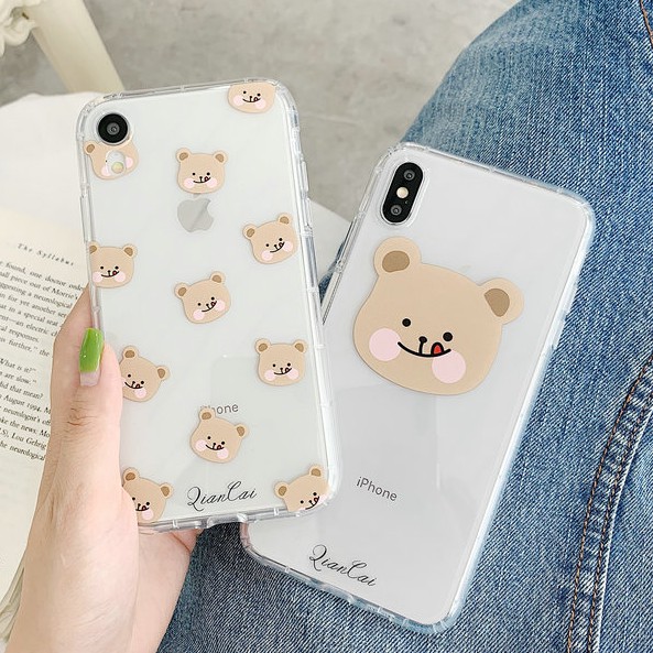 BEAR FACE Anticrack Softca   se Iphone 6 7 8 X 6+ 11 Oppo Neo