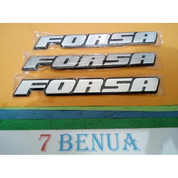 EMBLEM BAGASI BELAKANG SUZUKI FORSA CHROME TAHUN 1988 UP
