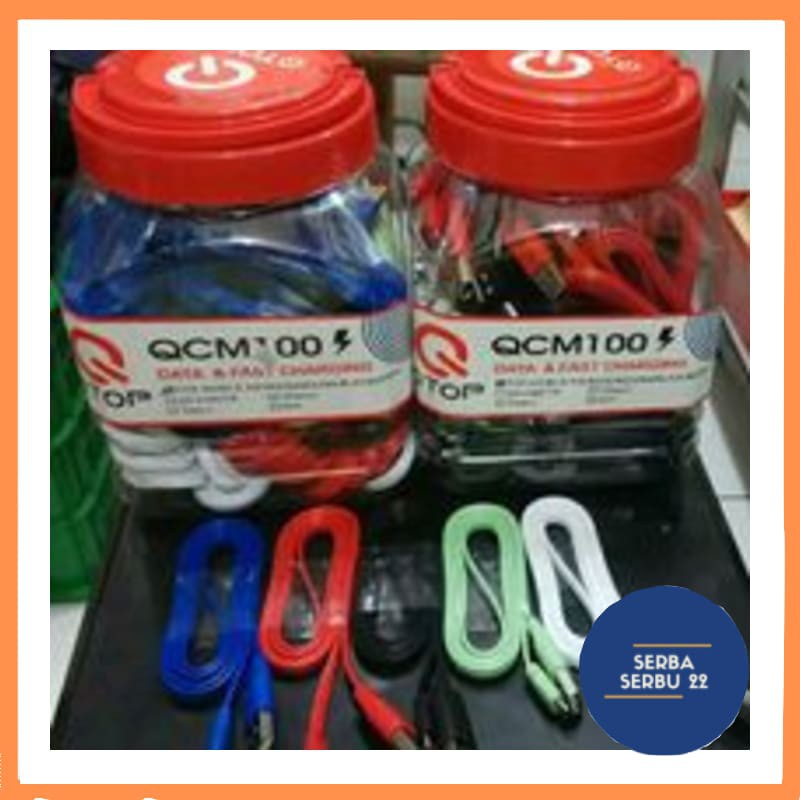 Kabel Data QTOP QCM100 Lightning compatible untuk Iphone [ss]