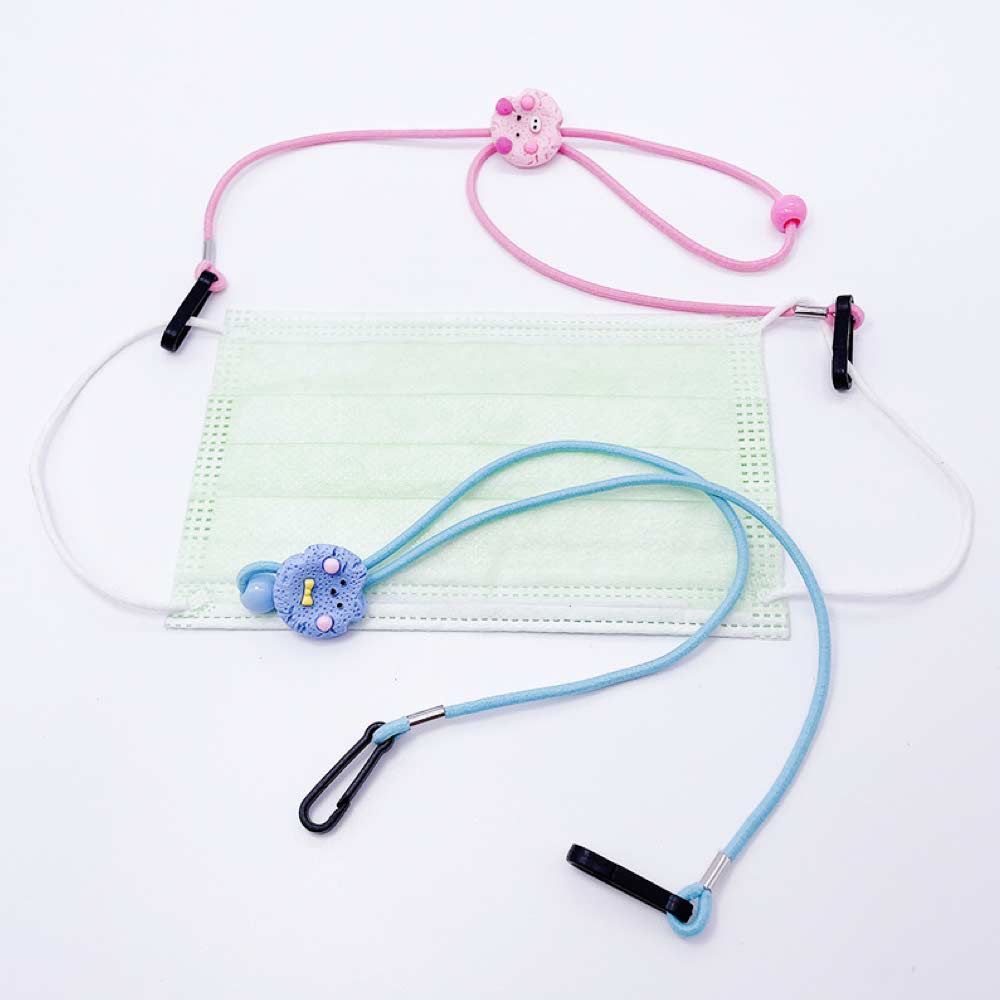 Tali Strap [ Biru Muda ] Cookies Earhook Kacamata &amp; Masker Anak dan Dewasa - Penahan Anti Jatuh - Spandex - TL8097