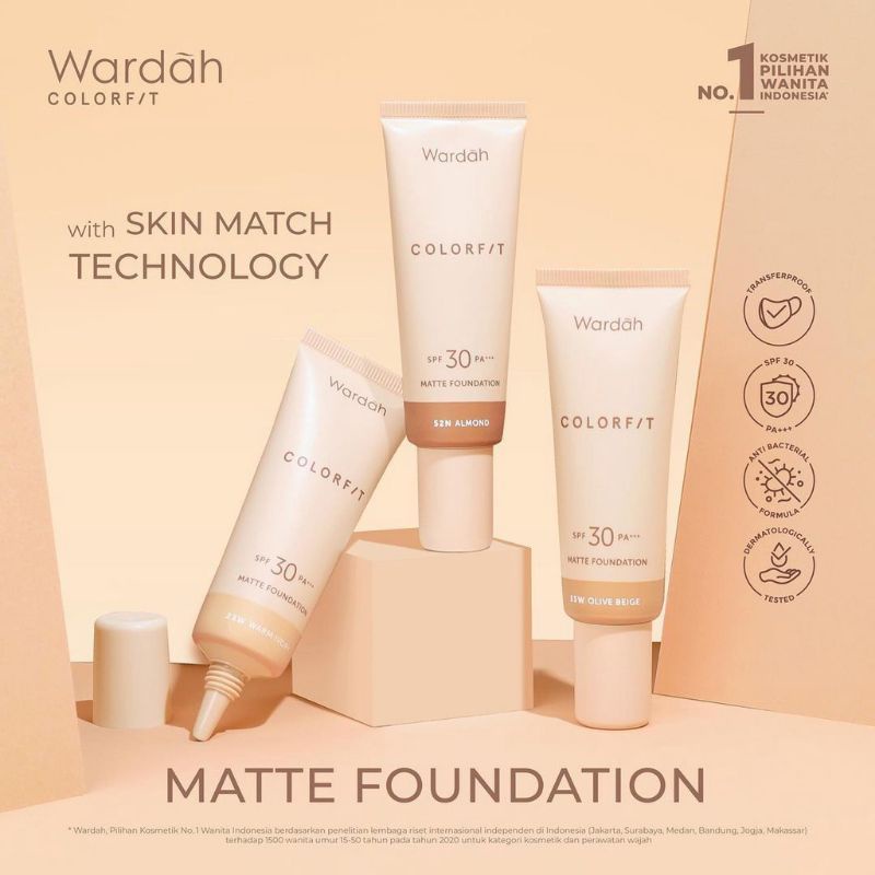 Wardah Colorfit Matte Foundation