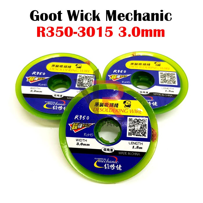 SOLDERING WICK GOOT MECHANIC R350 / PEMBERSIH TIMAH TOOL TOOLS