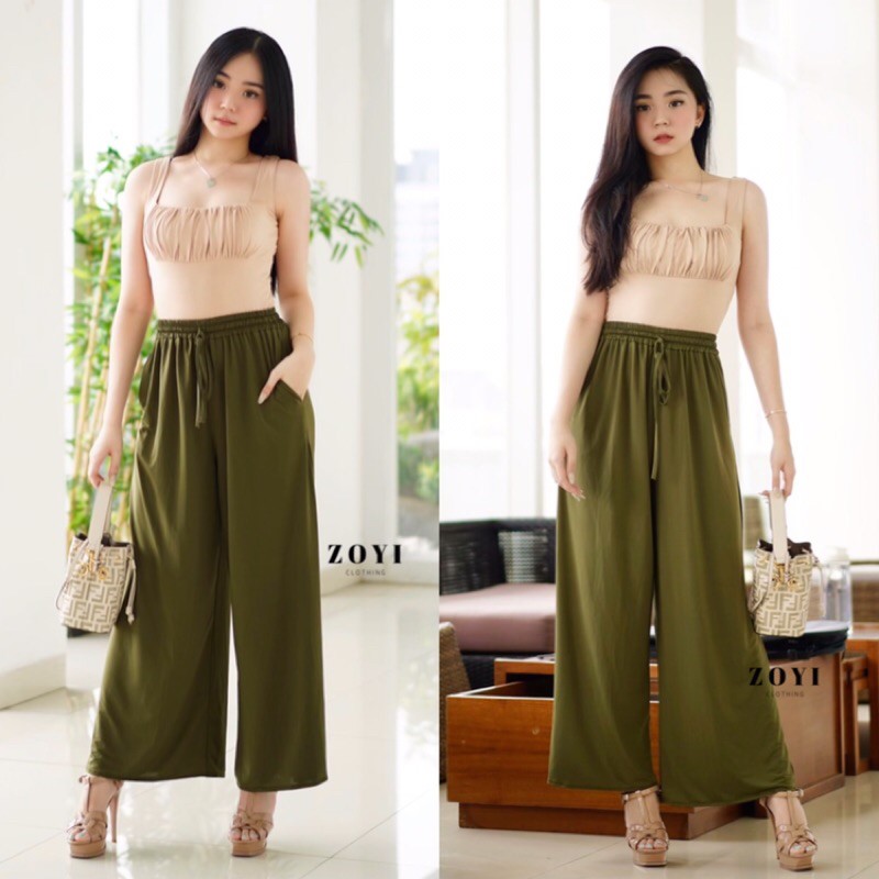 Kulot Jersey Wanita | Celana Jersey Wanita | Celana Jumbo Size | Celana Kulot Classy | Kulot Panjang