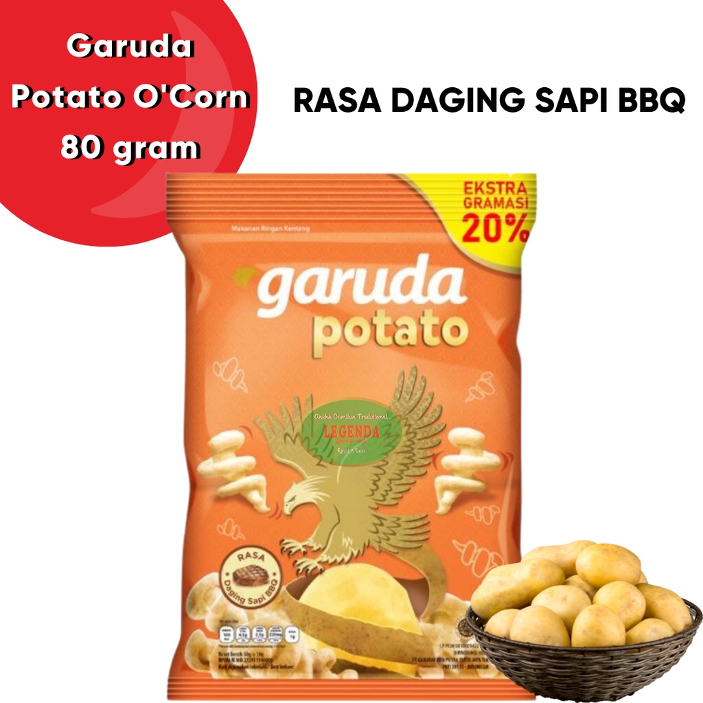 Garuda O'Corn Daging Sapi BBQ 80 gr + 20% ocorn