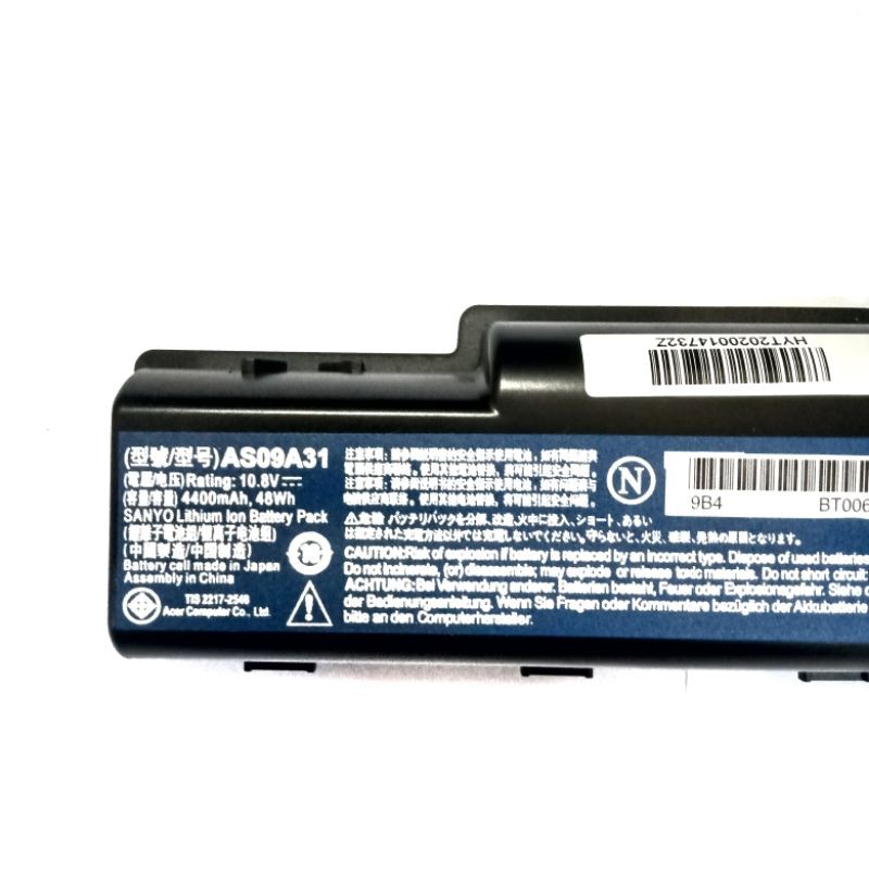 Baterai Batrai Original Laptop Acer Aspire 4732 4732Z eMachines D525 D725 E525 G620 AS09A31