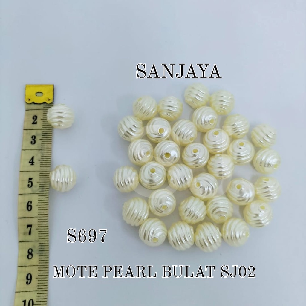 MOTE PEARL / MANIK BULAT AKRILIK / MANIK PEARL BULAT / MOTE PEARL BULAT S697 SJ02