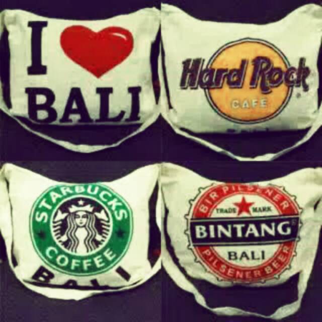 Tas bali slempang blacu