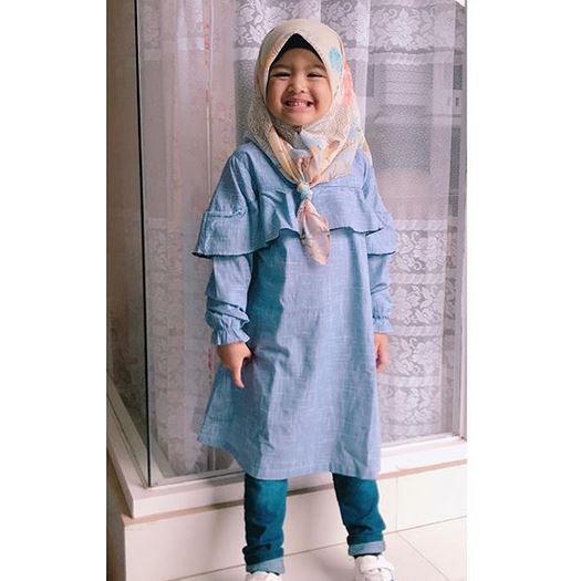 Jilbab Anak Kerudung Printing Square / HIjab Segi Empat dari Rahina Kids