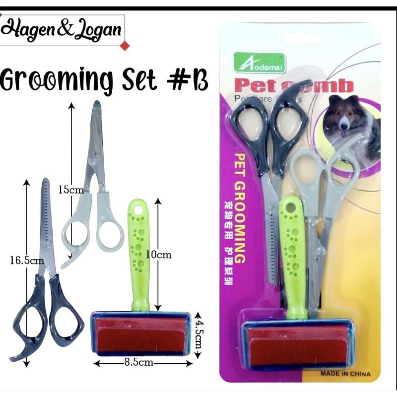 Grooming Set Anjing Dan Kucing /Gunting kucing dan Anjing