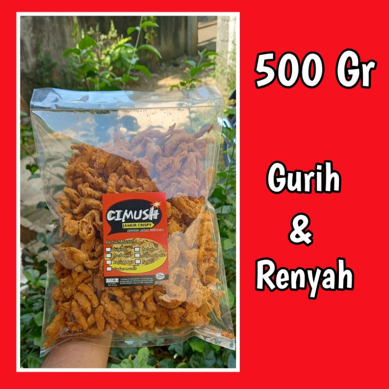 

JAMUR CRISPY/KERIPIK JAMUR 500gr