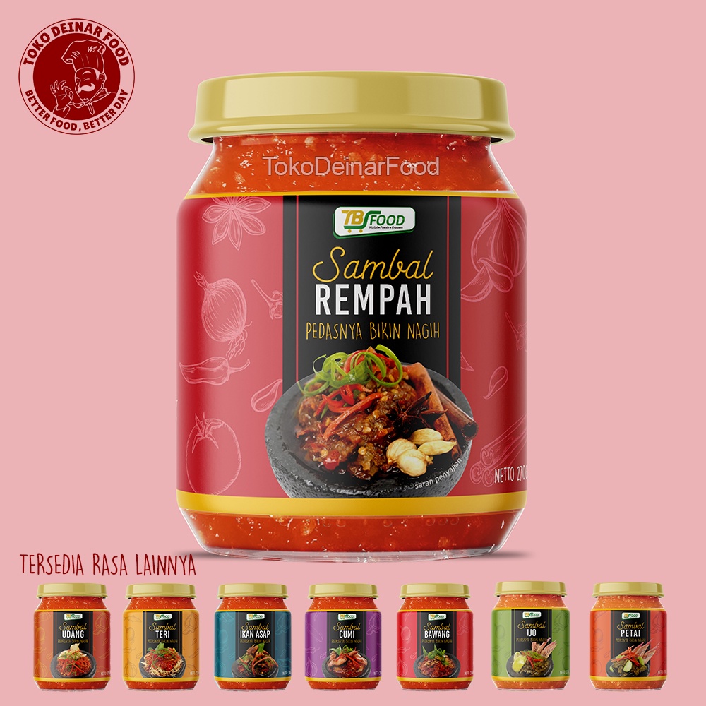 

Sambel Rempah / Sambal Rempah Goreng TBS Food 270gr / Cumi Baby Asin, Udang, Ikan Asap, Teri, Bawang, Pete Petai Hijau Ijo / Uleg Murah Pedas Enak Cakalang Matah Tuna Geprek Roa Bajak Terasi Pedes Jengkol Rawit Lombok Kecombrang Mr Crispy Eat Bu Djui Rudy