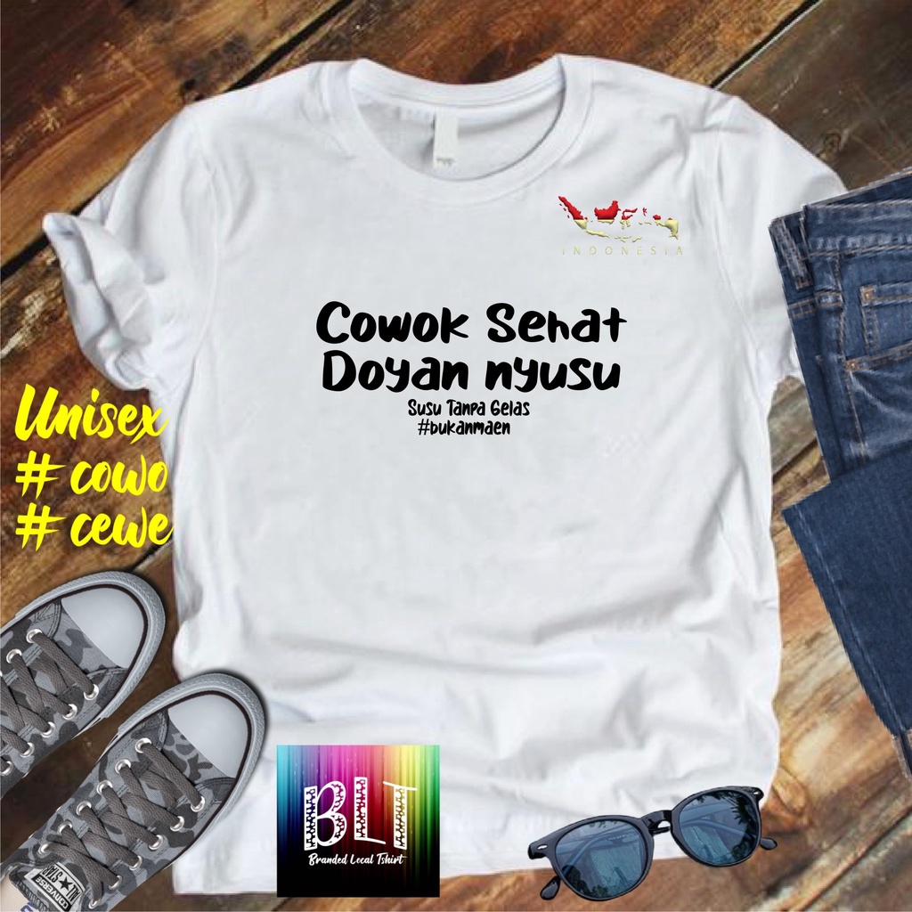 Terviral Kaos Peta Cowok Sehat Doyan Nyusu /KAOS EKSPRESI/KAOS Hooh Tenan  HITS/KAOS BANDUNG/KAOS MURAH/KAOS DISTRO