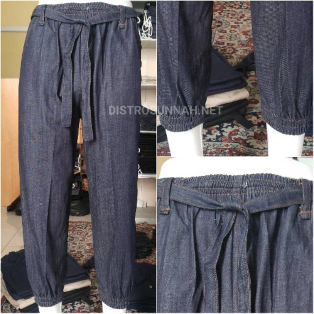 BARU  Sirwal Jogger Jeans | Celana Jogger Jeans Pria | Sirwal Jeans Jogger Berkualitas