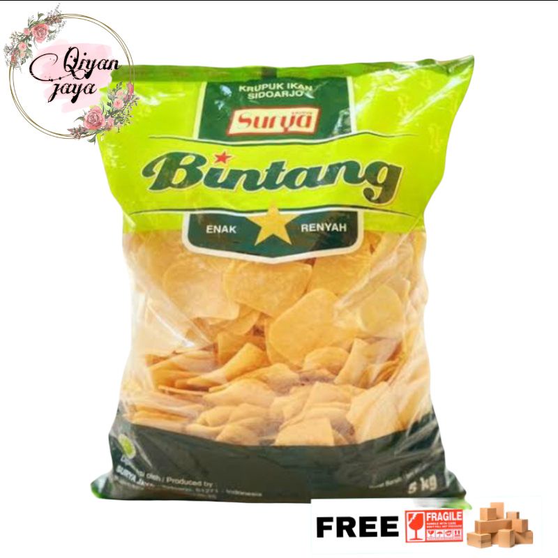 KERUPUK UDANG UTUH CAP BINTANG (500GR)