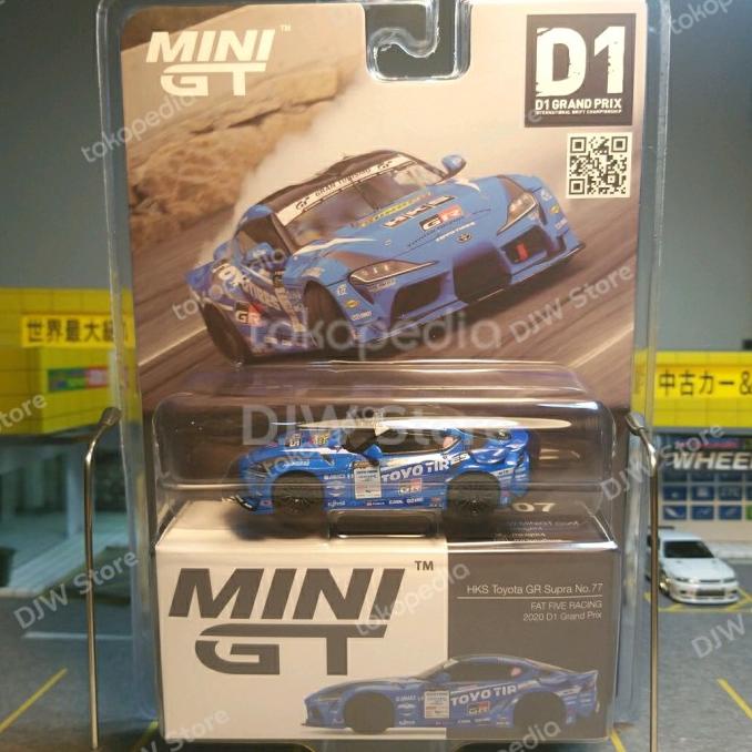 Mini GT MGT 307 HKS Toyota GR Supra Fat Five Racing D1 GP Toyo Tires
