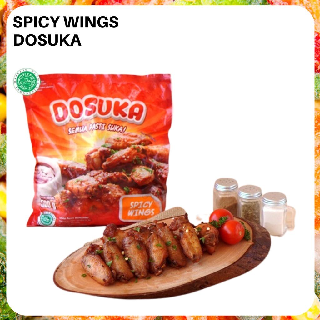 

Dosuka Spicy Wings 500 gr Pedas Pasar Beku Frozen Food Padang