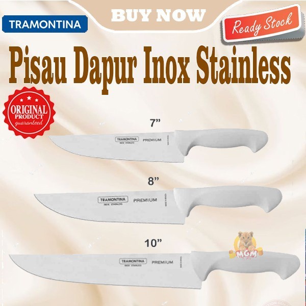 Made in Brazil PREMIUM Tramontina Stainless Knife Pisau Dapur 10in