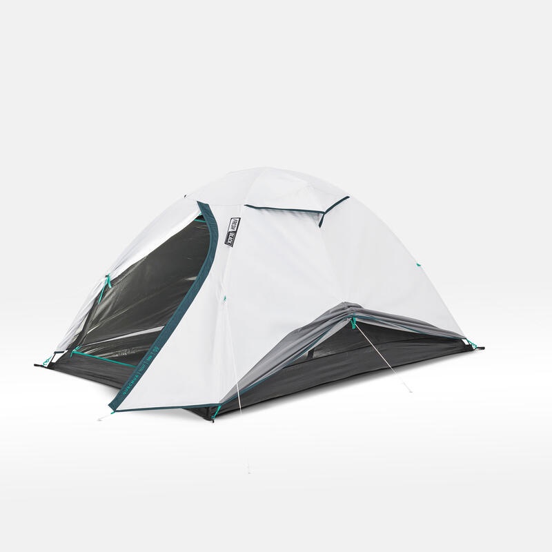 QUECHUA MH100 Fresh &amp; Black Tent Tenda Camping Untuk 2 Orang