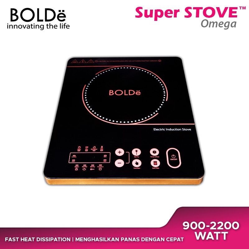 BOLDE SUPER STOVE KOMPOR INDUKSI LISTRIK - OMEGA 100% ORI