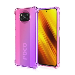 Case Warna Gradasi Bahan Tpu Anti Jatuh Untuk Xiaomi Poco