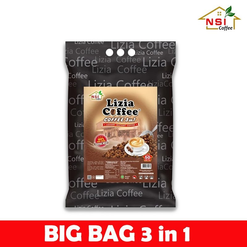 

3 in 1 Coffee Kopi 3 in 1 Lizia Coffee 30gr x 50 sachet
