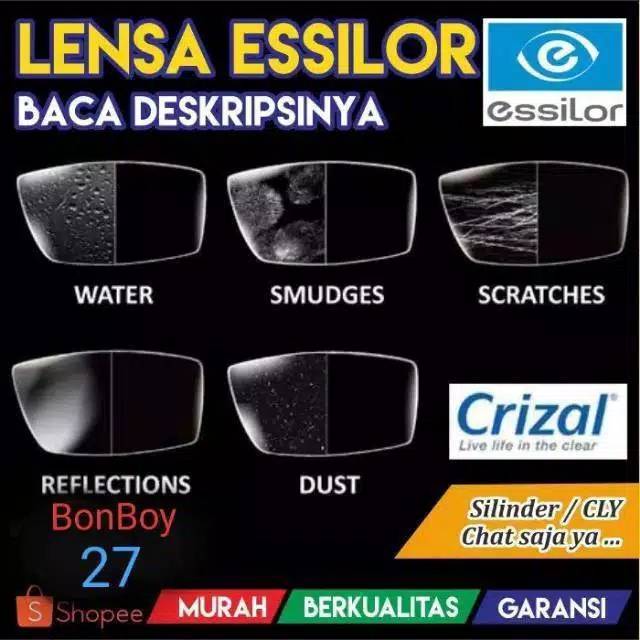 Lensa essilor Blueray Radiasi supersin kwalitas optik