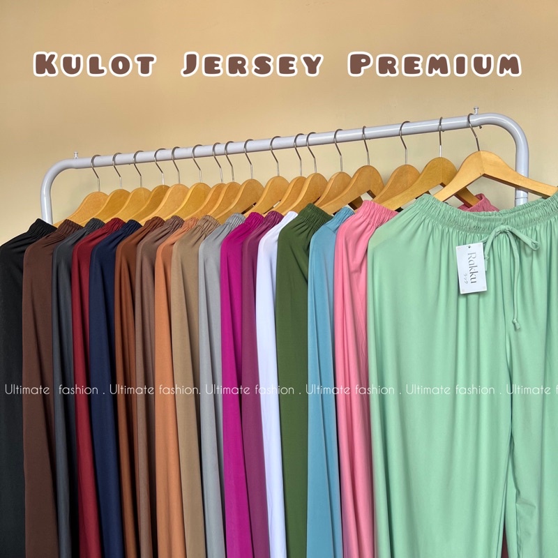 Kulot Jersey Lalisa Highwaist Bahan Jersey Premium ukuran Standar dan Jumbo (Bisa Buat Ibu Hamil ) Kekinian-0