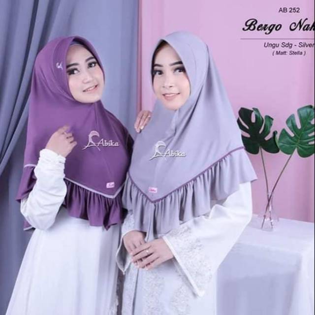 Jilbab / hijab instan abika alfasa carissa ori bergo nakiya free & subsidi ongkir