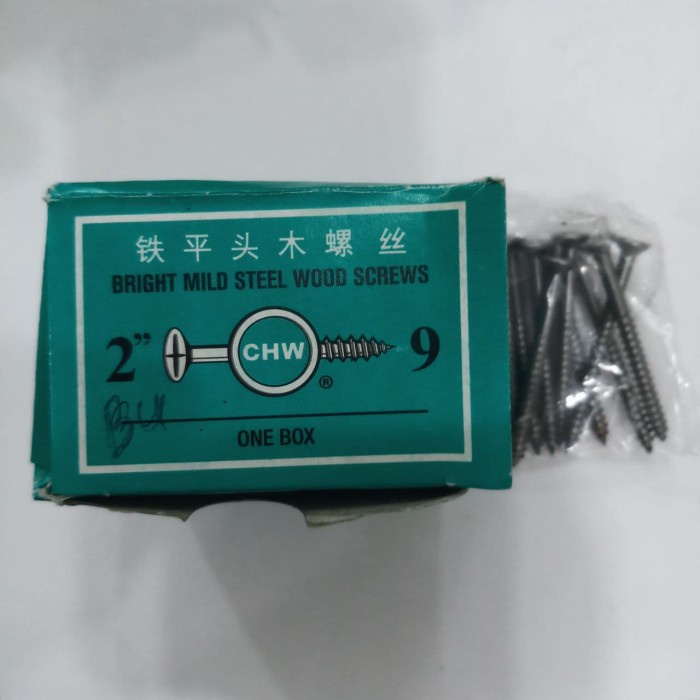 SKRUP KAYU "CHW" - 2 INCH *9 SKRUP KAYU